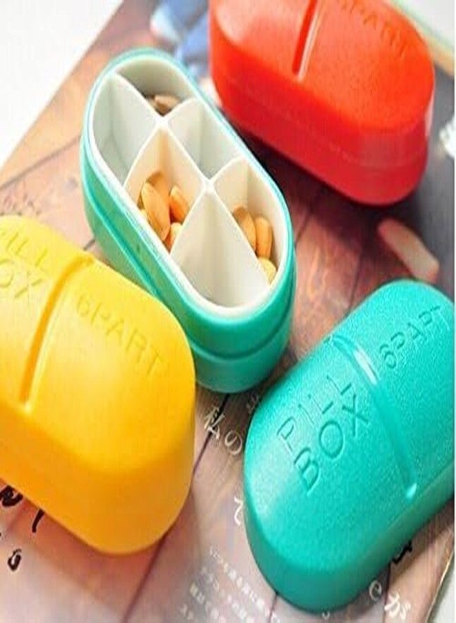 RIVOM Medicine Reminder Box | 6 Compartment Portable Pill Box | Medicine Case | Pocket Pill/Medicine Storage Box/Organiser | Portable Travel Kits,Dust-Proof Box (Multi Color) - Image 5